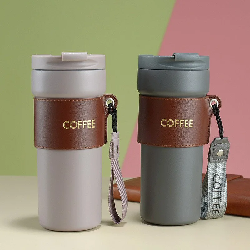 Mug Thermos Fashion en acier inoxydable 450ml - Gris