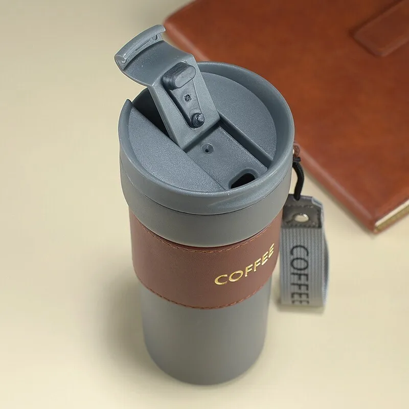 Mug Thermos Fashion en acier inoxydable 450ml - Gris