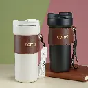 Mug Thermos Fashion en acier inoxydable 450ml - Noir