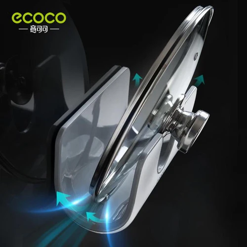 Support couvercle mural ECOCO avec 4 crochets amovibles