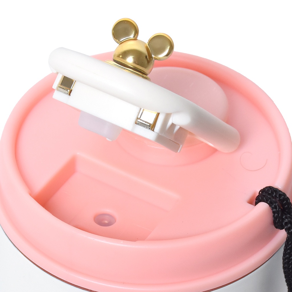 Mug Thermos en acier inoxydable 400ml - Couvercle Rose