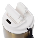 Mug Thermos avec paille en acier inoxydable 450ml - Beige