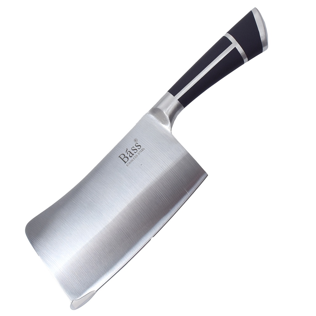 Ensemble 8 Pièces Couteaux Bàss avec Support Tournant - Manche Noir 