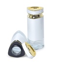 Set Huilier 4 Pièces En Verre Avec Support - Blanc