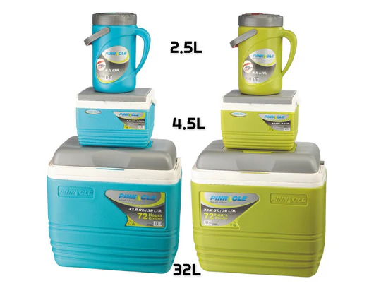 Pack De 3 Glacières - Pinnacle - Isolé Portable – BPA Free – 32L/4.5L/2.5L - Bleu