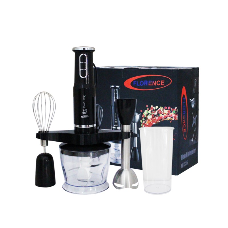 Mixeur Plongeant 3en1 Florence 600W Noir