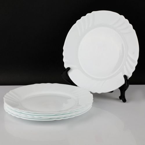 Lot De 6 Assiettes Plat Bormioli Rocco Ebro 25,5 Cm
