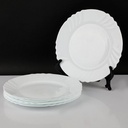 Lot De 6 Assiettes Plat Bormioli Rocco Ebro 25,5 Cm