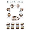 Machine À Café Expresso Cappuccino Latté Florence 1200W 1,6 L Rouge