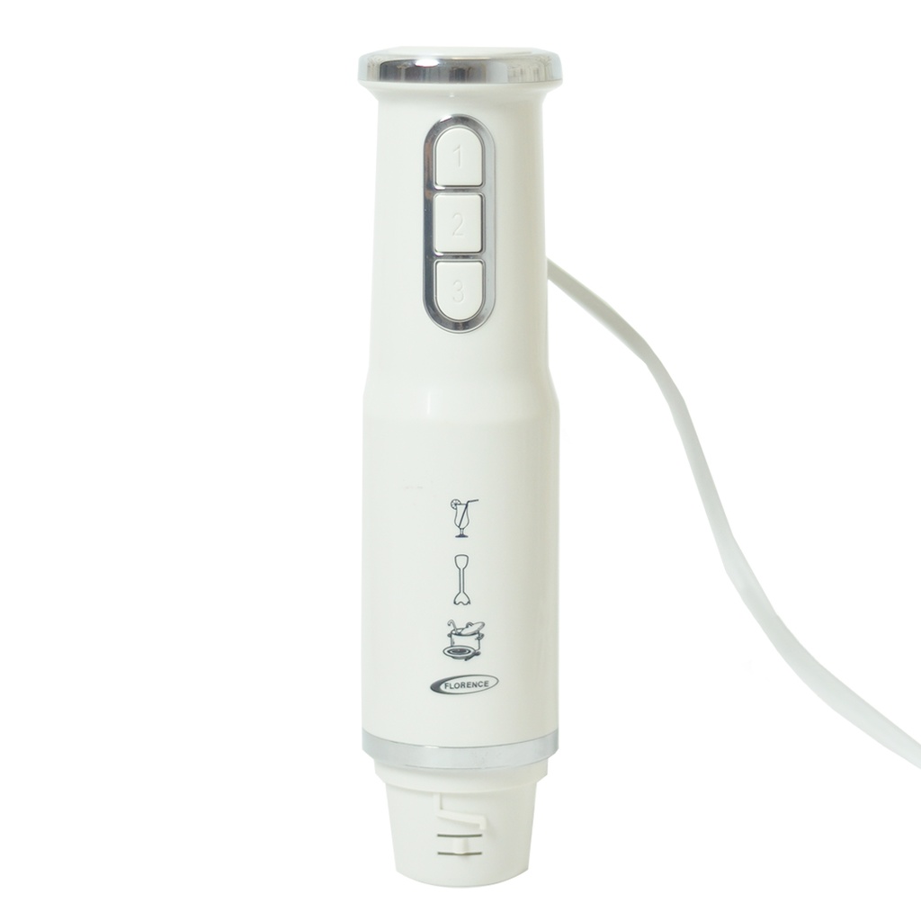 Mixeur Plongeant 4en1 Florence 600W Blanc