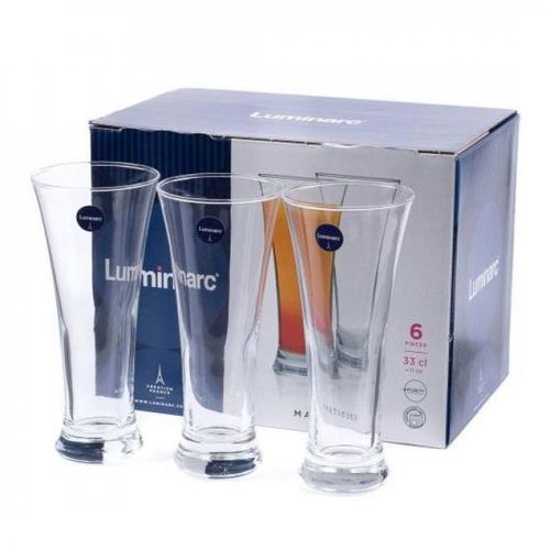 Lot De 6  Verres Luminarc Martigues 33 cl 