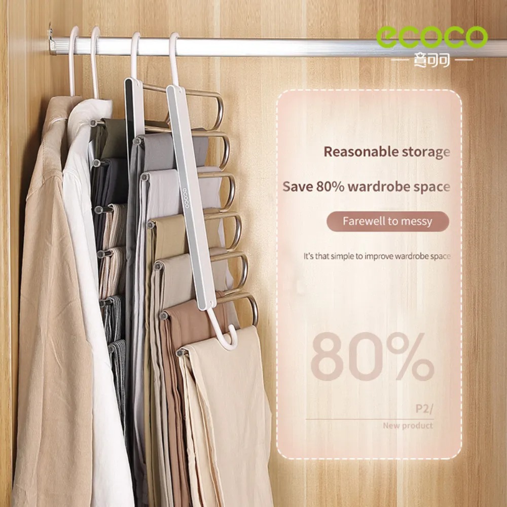 ECOCO – Porte-vêtements 6en1 GRIS