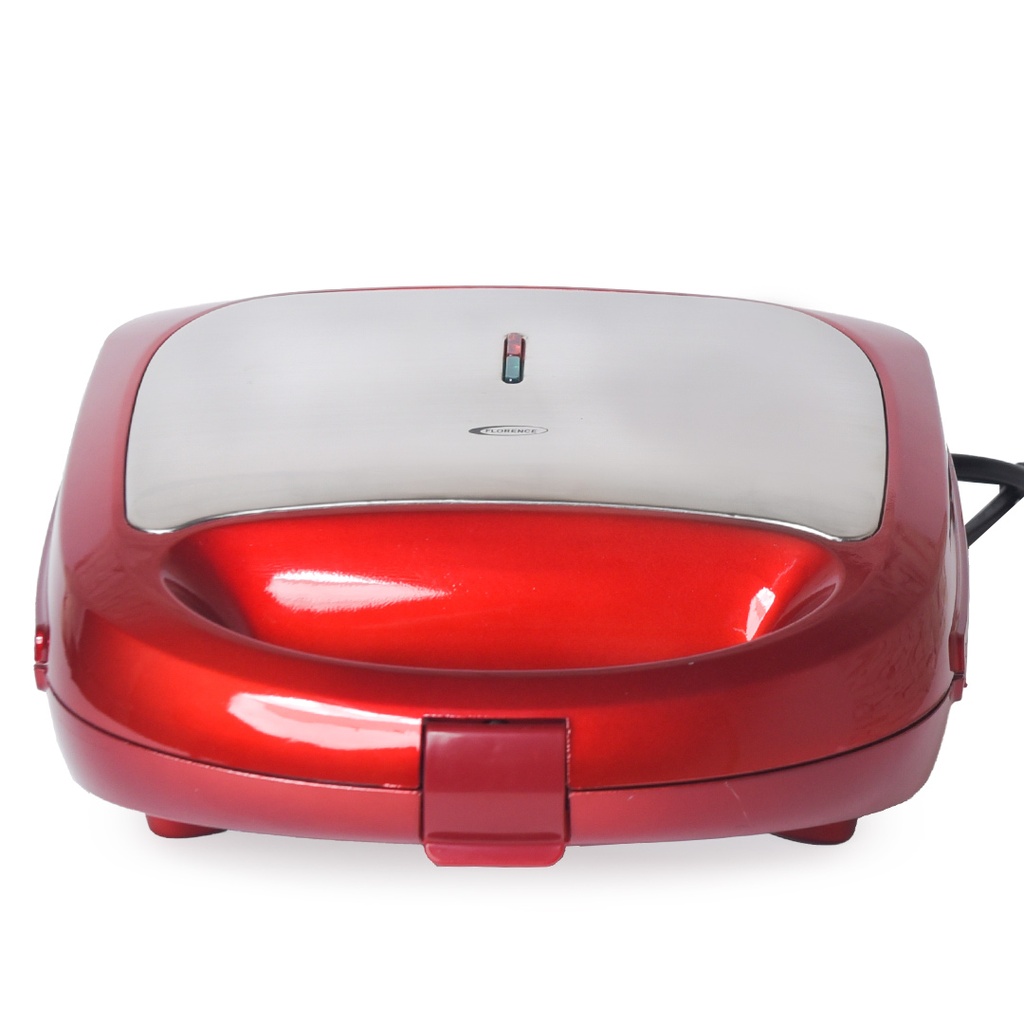 Appareil De Cuisson 3en1 Florence Panini Gaufre Zouza (Rouge)