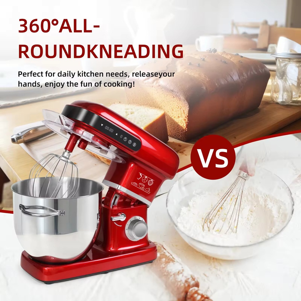 Robot Pétrin Florence 10L - 2200W - Rouge 