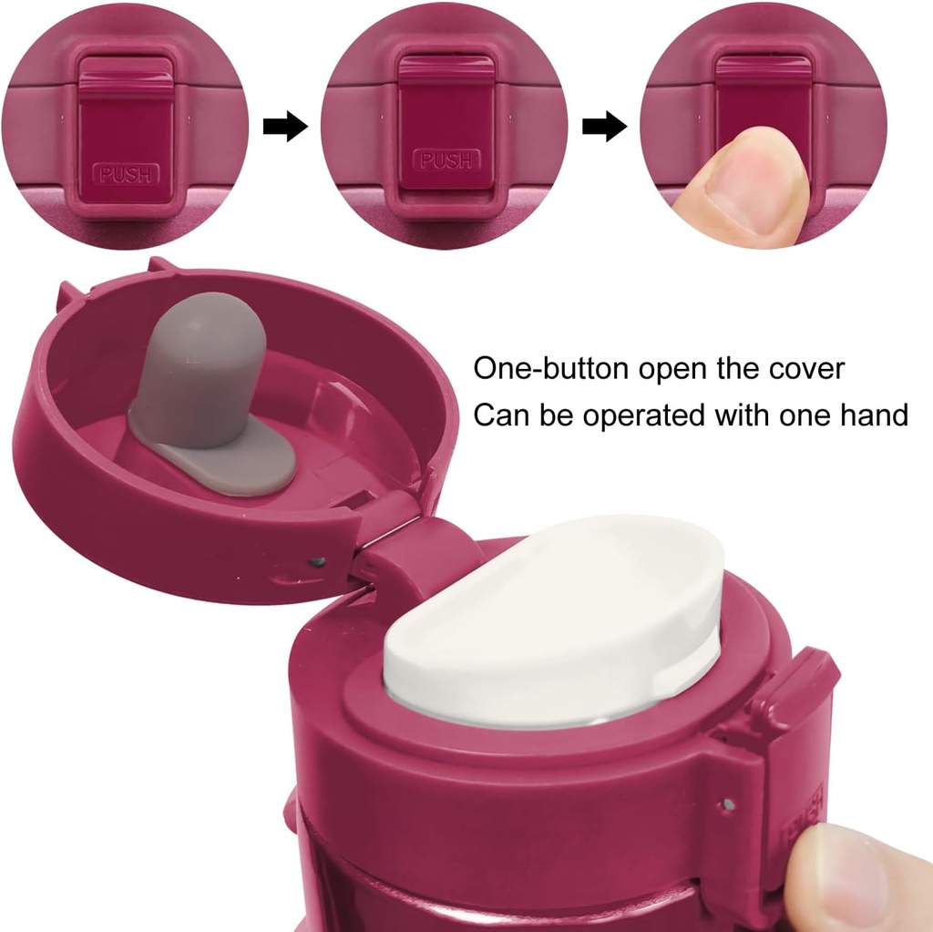 Mug Thermos à café 380ml Rouge