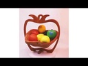 Panier À Fruits En Bois Décoratif Pliable En Forme Pomme