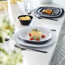 Lot De 6 Assiettes Creuses Luminarc CARINE Blanc 21 Cm 