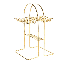 Coffret Ménagère 24 Pièces avec Support doré poignée en Marbre Blanc