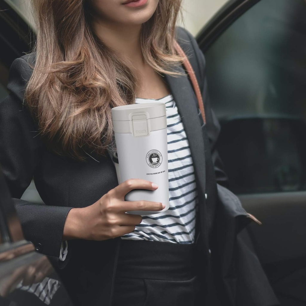 Mug Thermos à café 380ml Blanc