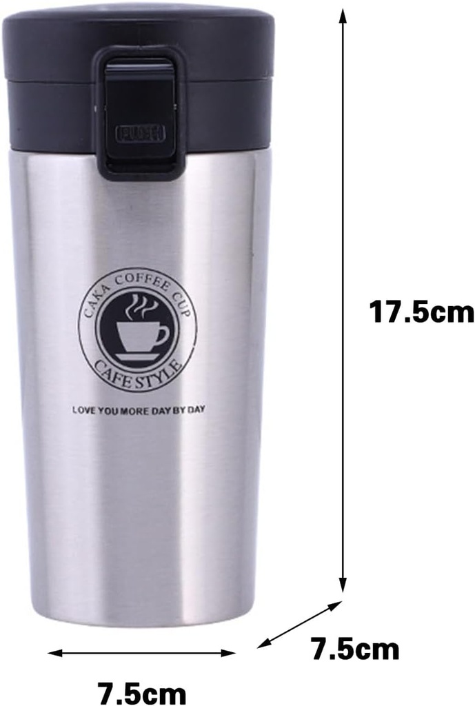 Mug Thermos à café 380ml Silver