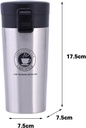 Mug Thermos à café 380ml Silver