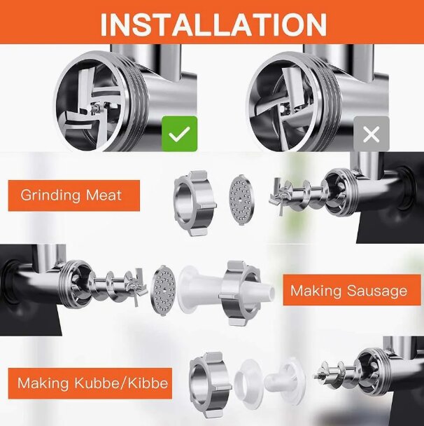 Hachoir À Viande Florence Afficheur Digital 1200W  