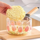 Casserole en Verre avec Couvercle Doré avec Fleur