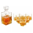 Service À Boisson Sélecta Bormioli 7 Pièces avec Carafe en verre 