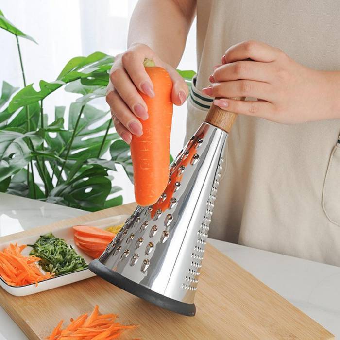 Râpe Fromage et Légumes Pyramide 3 faces 27,5 cm