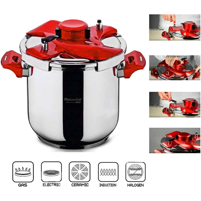 Cocotte Inox 18/10 Hascevher 7L