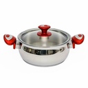 Ensemble de batterie De Cuisine 8 Pièces Inox 18/10 Hascevher 