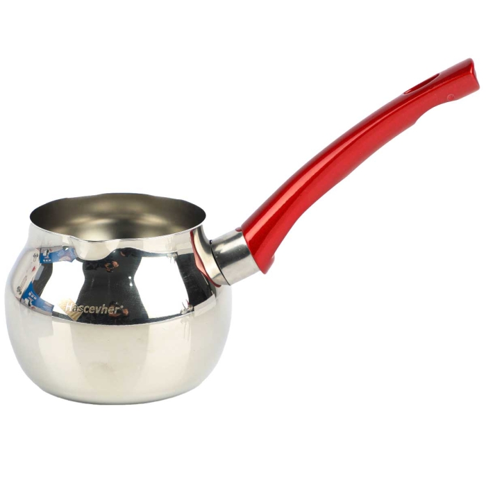 Set de 3 pots à lait Hascevher en inox avec Support (M2)