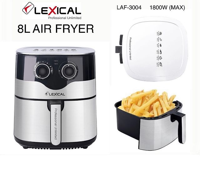 Air Fryer Lexical 1800W 8L 