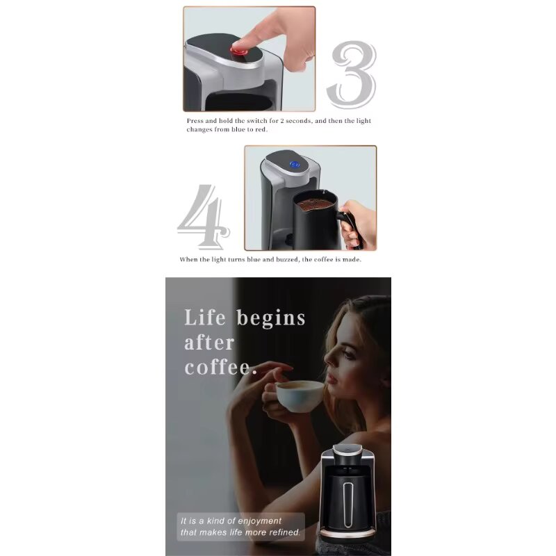 Machine à Café Turc Lexical 400W 250ml Beige