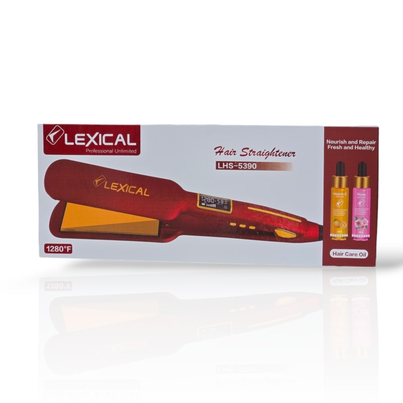 Plaque Cheveux avec Sérum Gratuit Lexical 65W Rouge