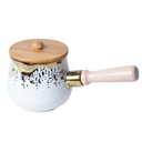 Service a Café Porcelaine 16 pièces avec Plateau en Bois Bambeau 