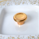 Service a Café Porcelaine 16 pièces avec Support Bougie Motif Doré