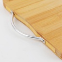 Planche à découper en Bois Bambou avec poignée en métal
