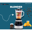 Blender Avec Grinder 2en1 Lexical 600W Bol en verre 1500ml Argent