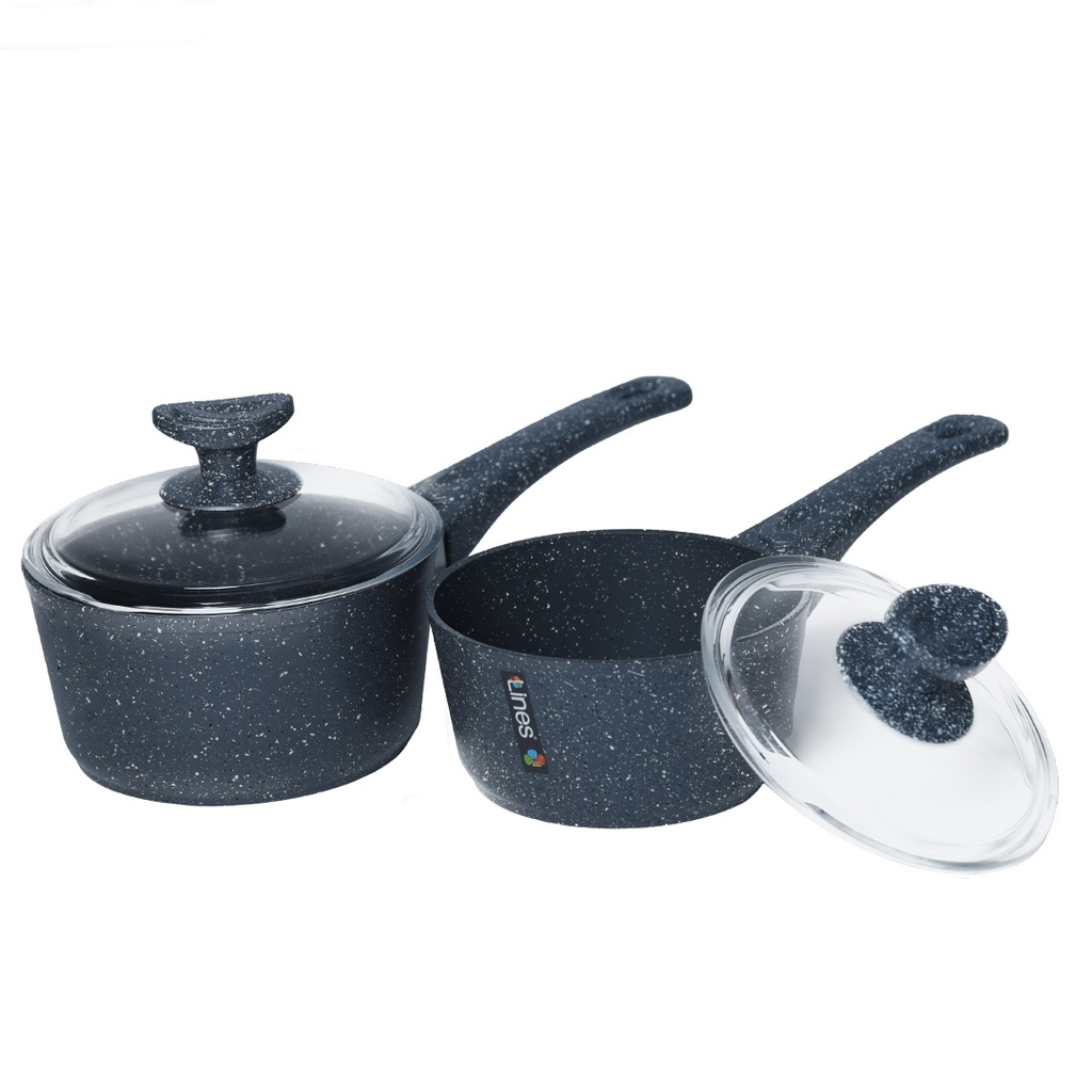 Service Granite Lines 34 pièces Gris Charbon