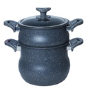 Service Granite Lines 34 pièces Gris Charbon