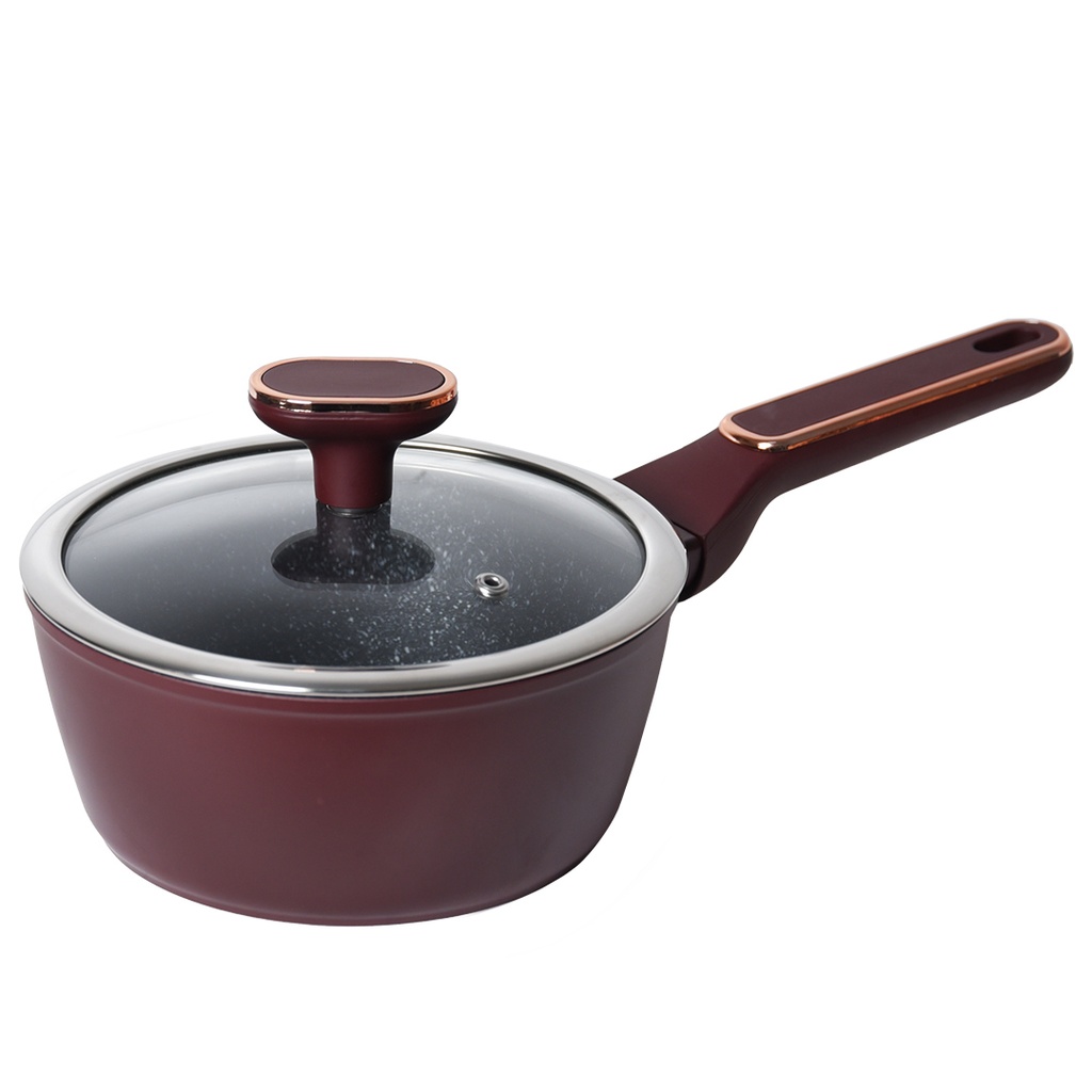 Batterie De Cuisine Sizar 23 Pièces Granite -Rouge 