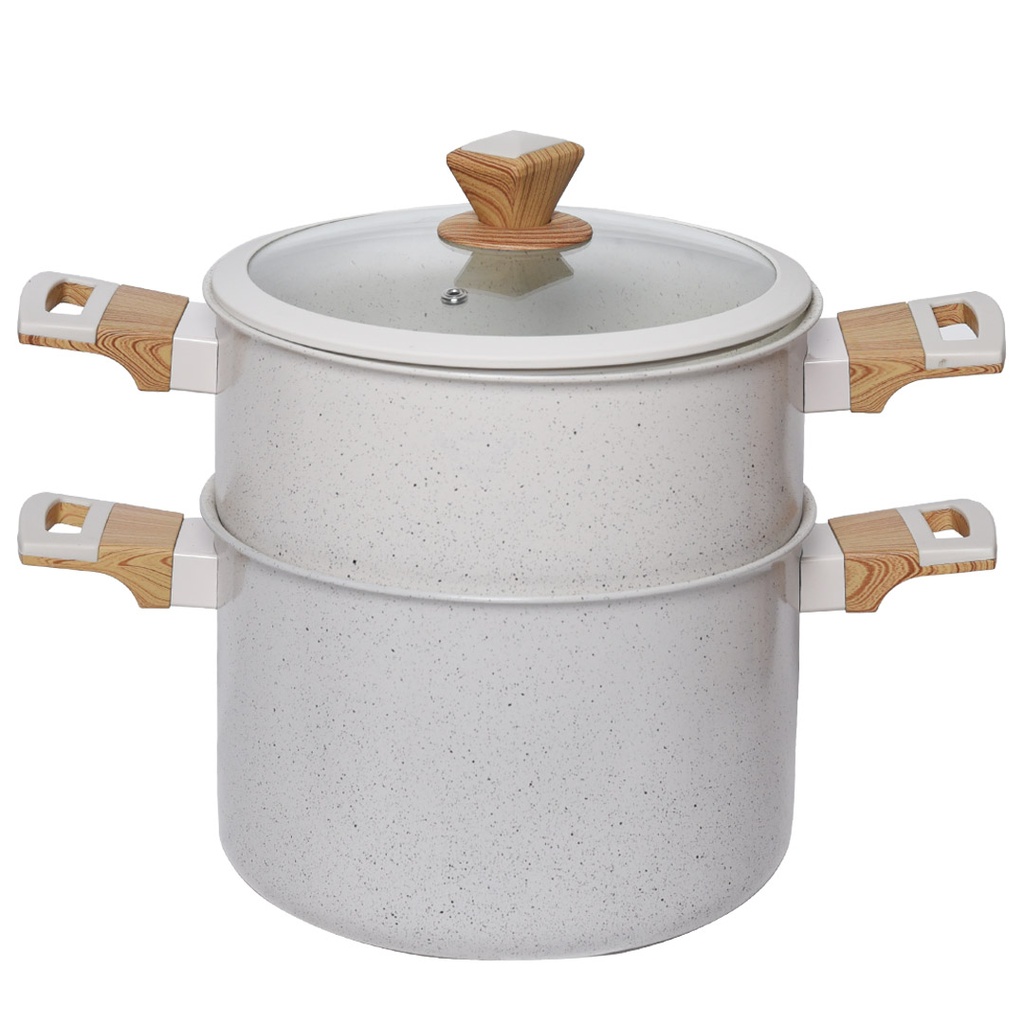 Batterie De Cuisine Sizar 23 Pièces Granite - Beige