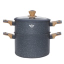 Batterie De Cuisine Sizar 23 Pièces Granite - Gris