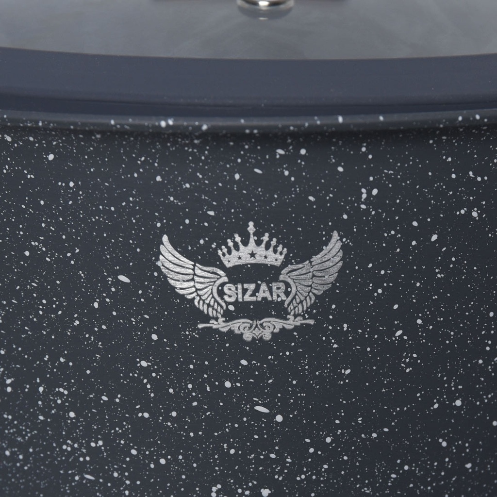 Batterie De Cuisine Sizar 23 Pièces Granite - Gris