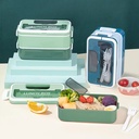 Lunch Box Isotherme deux Niveaux 1600 ml Vert 