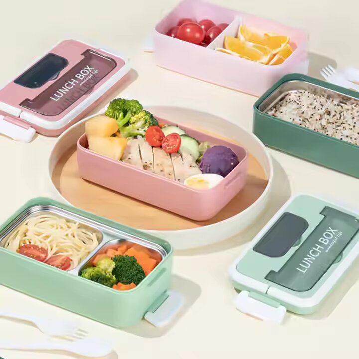 Lunch Box Isotherme deux Niveaux 1600 ml Vert 