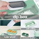 Lunch Box Isotherme deux Niveaux 1600 ml Vert 