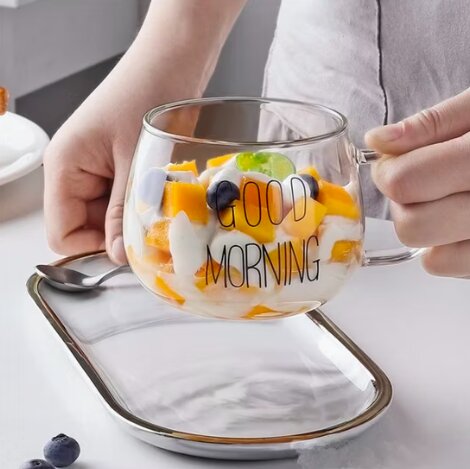 Tasse En Verre Good Morning