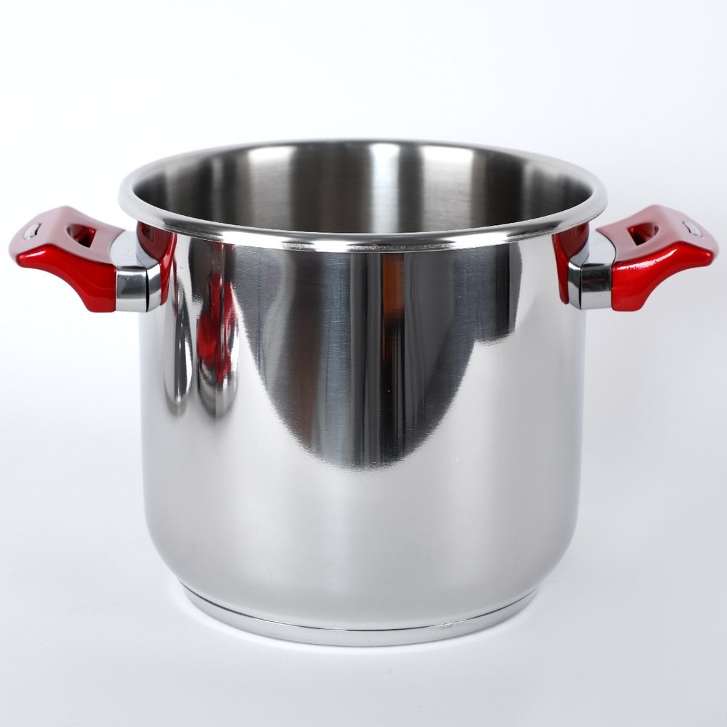 Ensemble de 8 pieces Inox Hascevher Cocotte 5 L et couscoussier 7 L